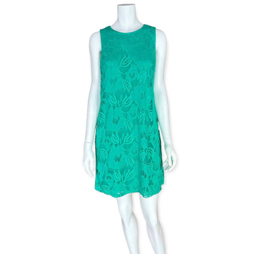 Ronni Nicole Lace Overlay Shift Dress